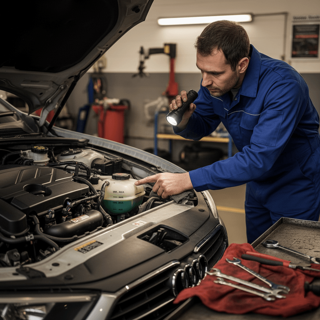 sprawdzanie płynu chłodniczego